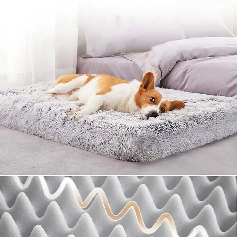 Cama de felpa lavable para mascota