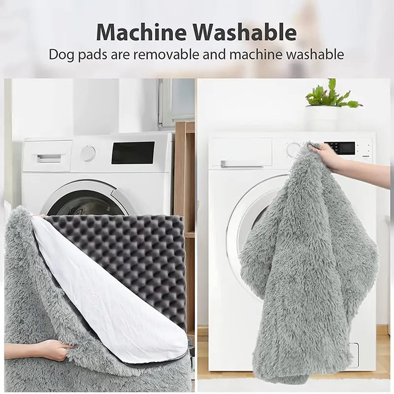 Cama de felpa lavable para mascota